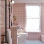 Hackney Home | pink bathroom  | Interior Designers